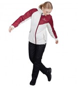 Куртка утепл женская Nordski Premium-Sport Cream/Wine, мемб 3000/3000