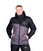 Куртка утепл мужская Nordski Active True Black/Grey, мемб 3000/3000