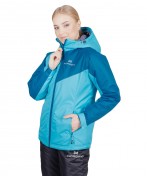 Куртка утепл женская Nordski Premium-Sport Aquamarine/Blue, мемб 3000/3000